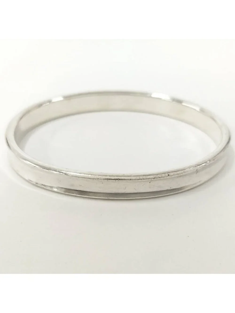 Tiffany & Co Narrow Bangle Bracelet 925 Sterling Silver